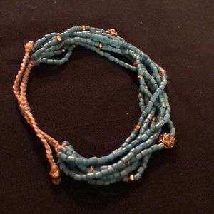 Stella & Dot turquoise beaded bracelet